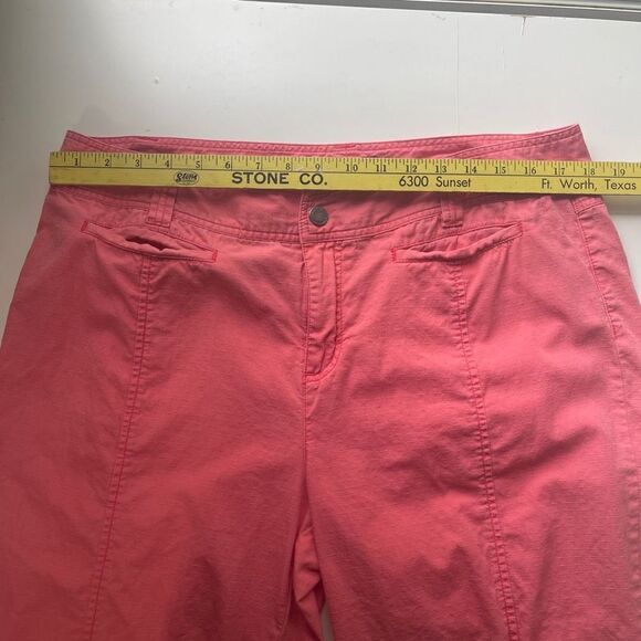 Calvin Klein Women's High Rise Cropped‎ Pants Pink Coral Size 16 - Picture 5 of 13